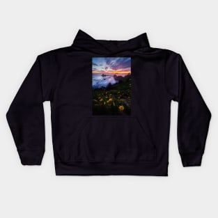 Flowers at Sunset Kids Hoodie